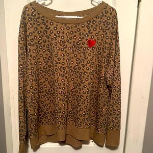 Leopard Print Crewneck sweatshirt